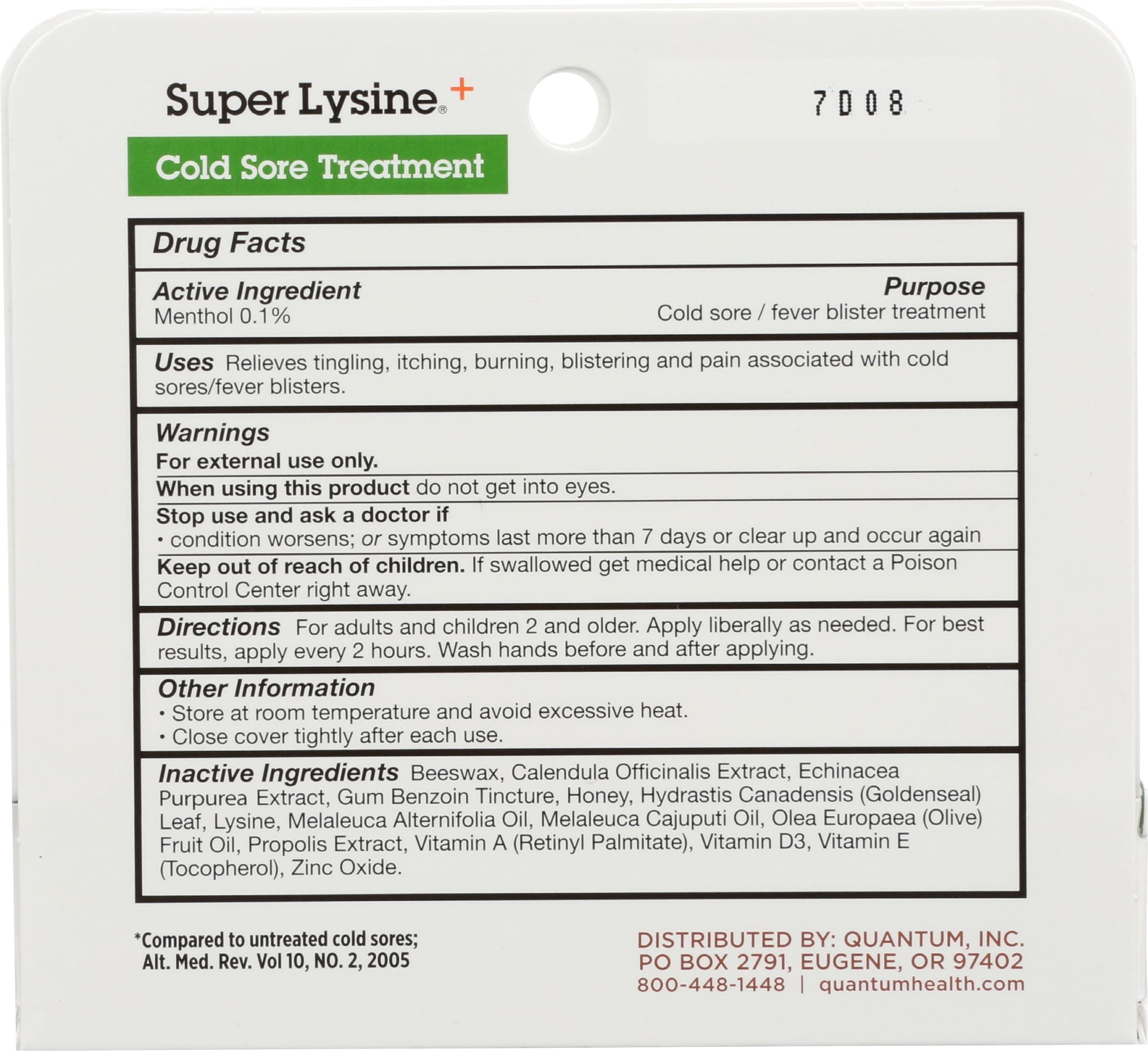 Super Lysine Plus Cream Quantum 0.75 oz Cream thumbnail 2