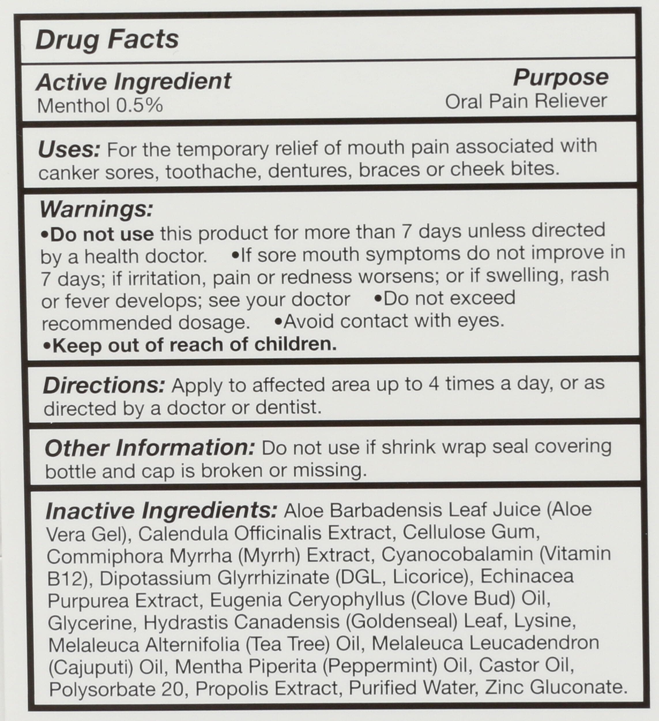 Quantum Health Canker Care+ Oral Gel Pain Reliever, Natural Pain Relief Ingredients Including Menthol, Mint, & Castor Oil, 9.7 mL thumbnail 3