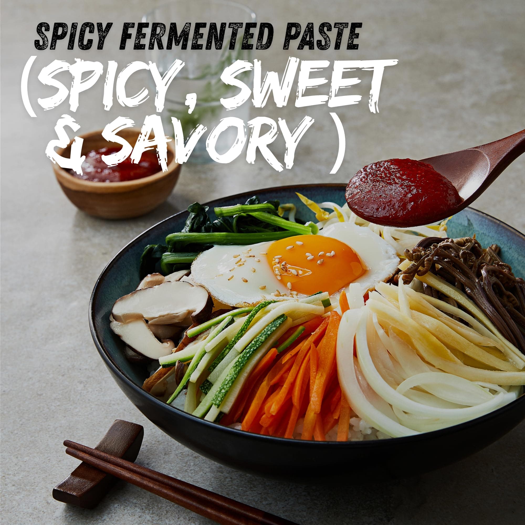 Gochujang – Premium Korean Red Chili Paste [ Medium | 1.1 lb (500g) ] – 0 Fat/ 0 Cholesterol / (40 Calories/Serving) | Spicy & Sweet Savory Fermented Sauce | Great for Bibimbap, Marinades, Stews & BBQ - O’food thumbnail 5