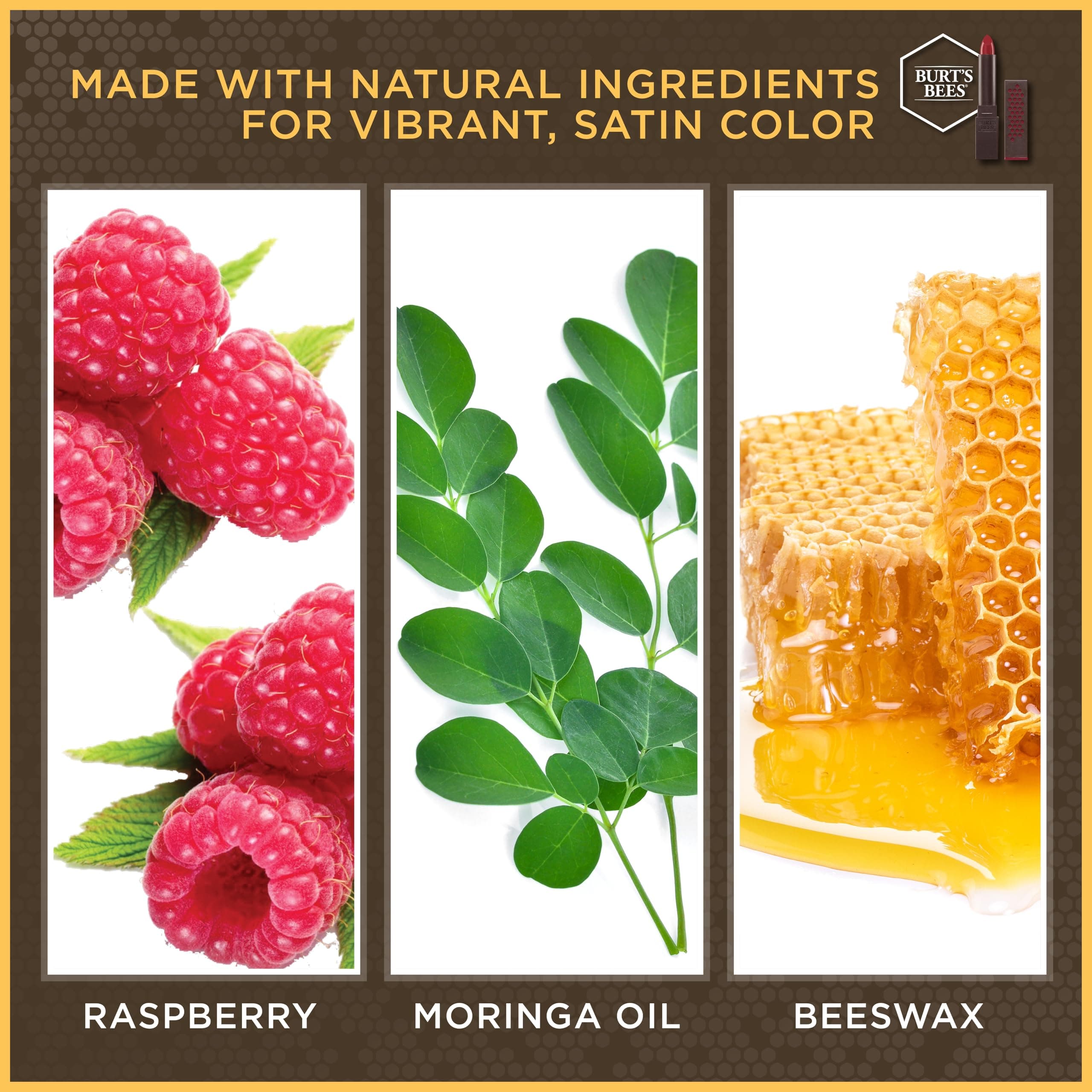 Burt's Bees 100% Natural Moisturizing Lipstick, Suede Splash, 1 Tube thumbnail 3