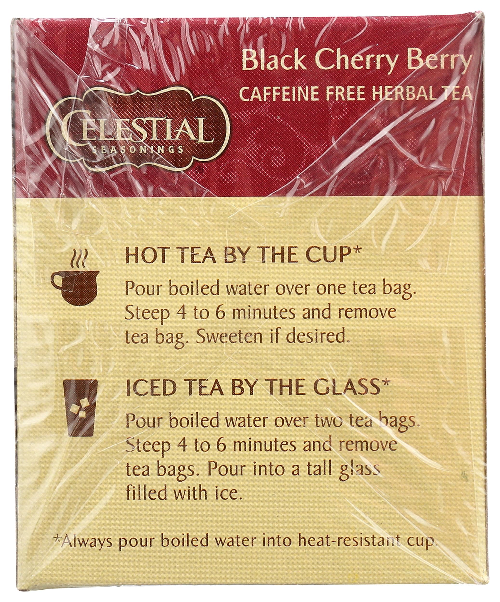 Celestial Seasonings Black Cherry Berry Herbal Tea, 20 Count thumbnail 6