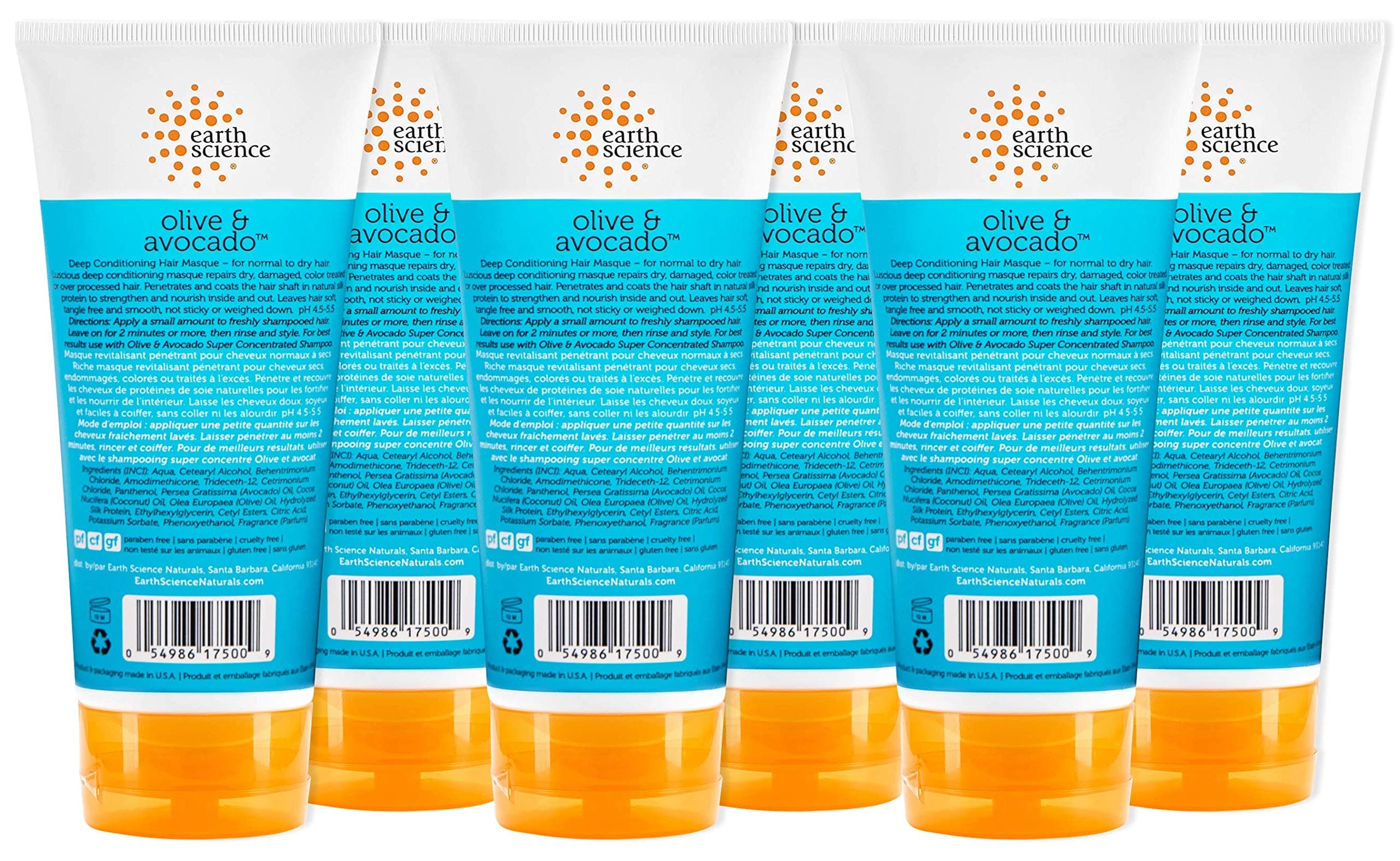 EARTH SCIENCE - Olive & Avocado Deep Conditioning Hair Masque: For Normal to Dry Hair (6 pk, 6 oz.) thumbnail 2