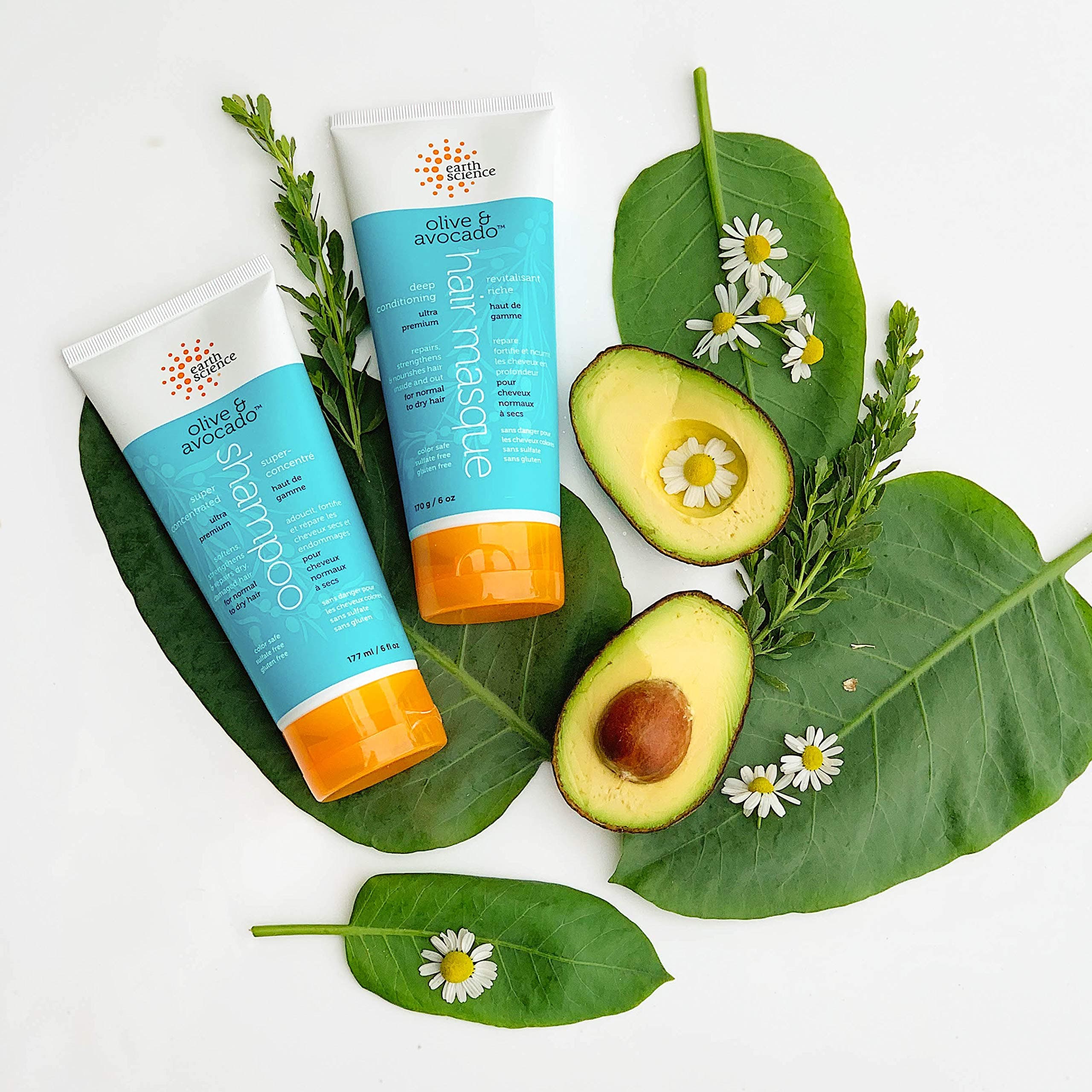 EARTH SCIENCE - Olive & Avocado Deep Conditioning Hair Masque: For Normal to Dry Hair (4 pk, 6 oz.) thumbnail 6