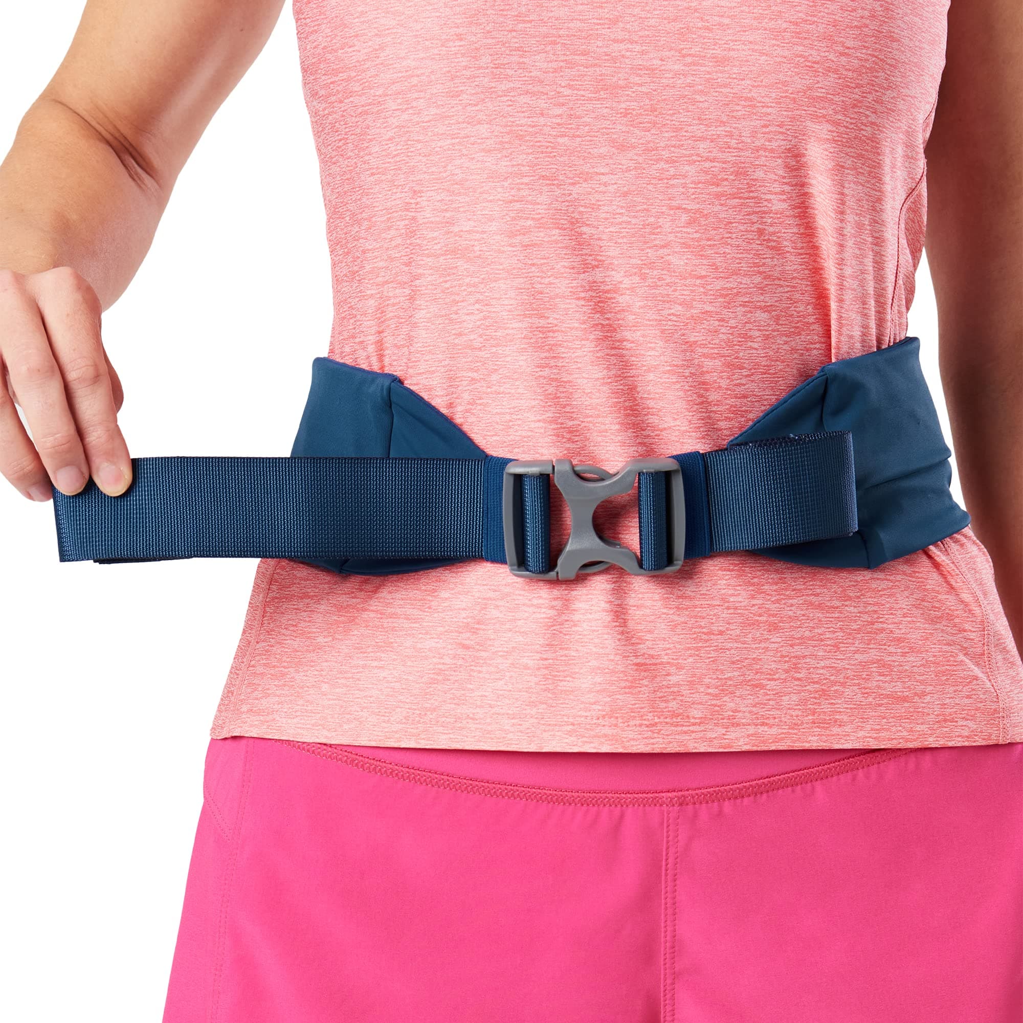 Nathan Running Belt Adjustable Fit Zipster, Zippered, Weather-Resistant Pocket & Two Quick-Stash Pockets for Running Gear, Running Fanny Pack, Walking, Hiking, Gym thumbnail 4