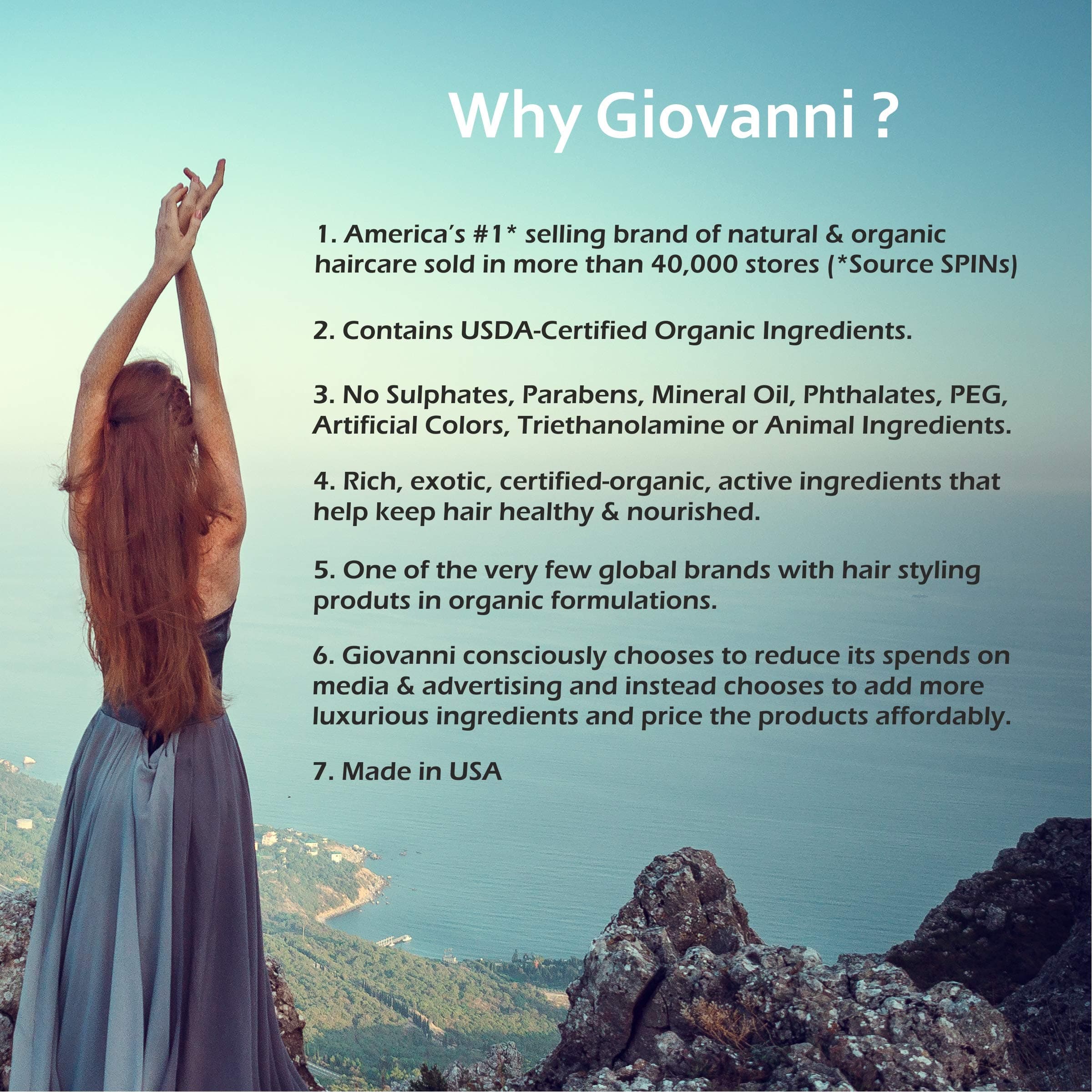 GIOVANNI 2chic Ultra-Sleek Shampoo, 8.5 oz. - Brazilian Phyto-Keratin & Moroccan Argan Oil, Anti-Frizz Formula, Coconut, Shea Butter, Pro-Vitamin B5, Color Safe, Paraben Free thumbnail 4