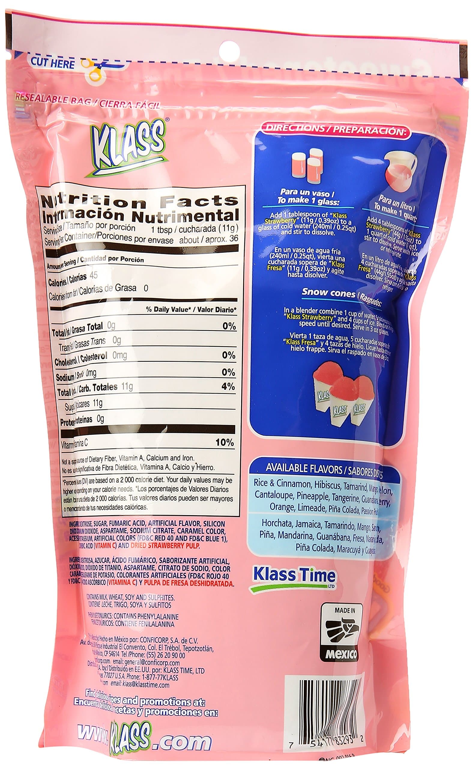 Klass Listo Strawberry Drink Mix thumbnail 2