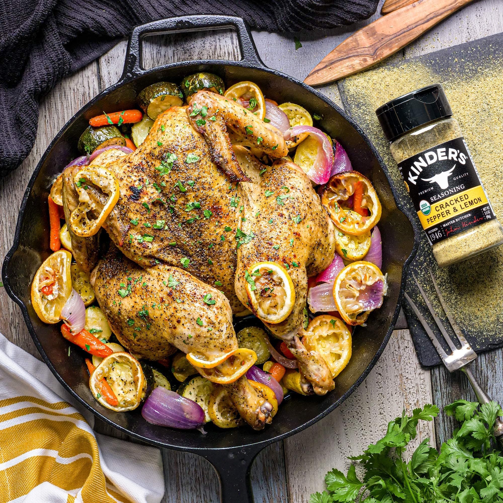 Kinder's Organic Lemon Pepper, Premium Quality Seasoning, MSG Free and USDA Certified Organic, 3.5 oz thumbnail 7